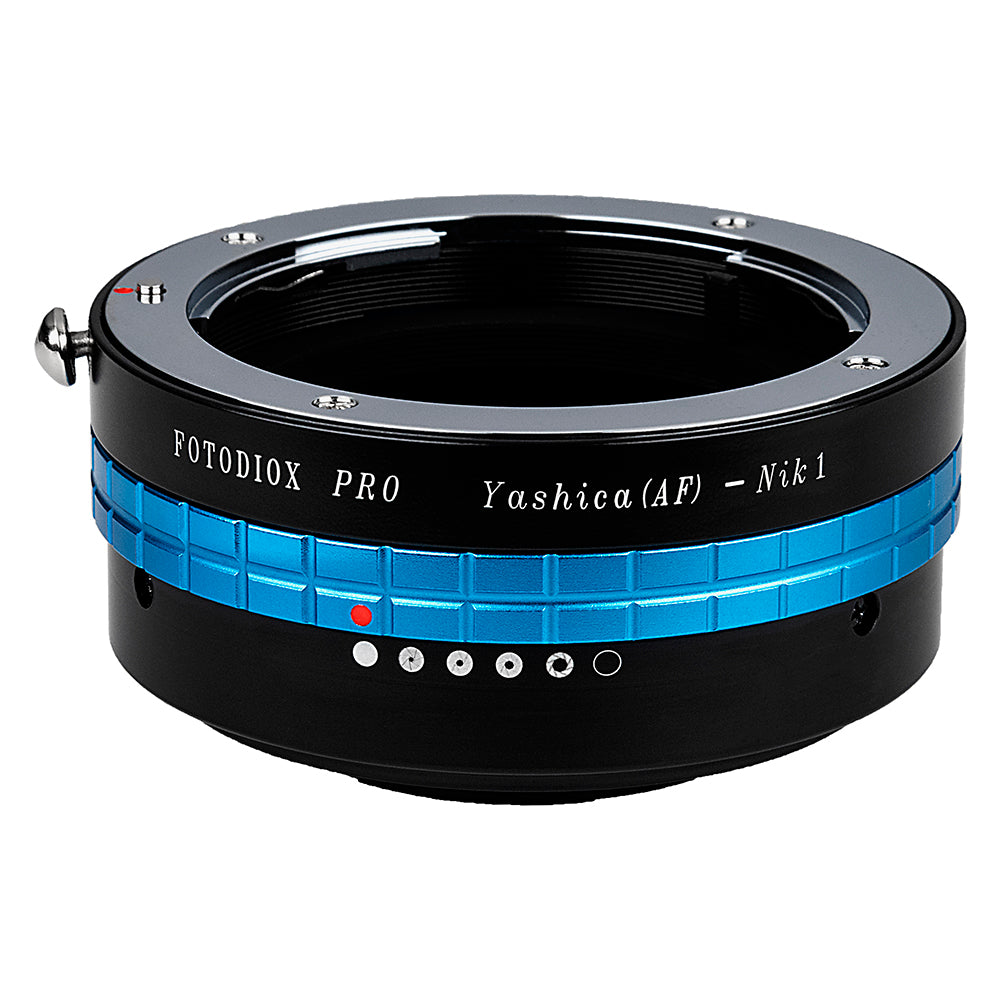 Fotodiox Pro Lens Adapter with Built-In Aperture Control Dial - Compatible with Yashica 230 AF SLR Lenses to Nikon 1-Series Mirrorless Cameras