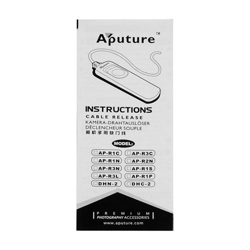 Aputure Shutter Release Cable - 16in Camera Remote with Bulb / Continuous Mode