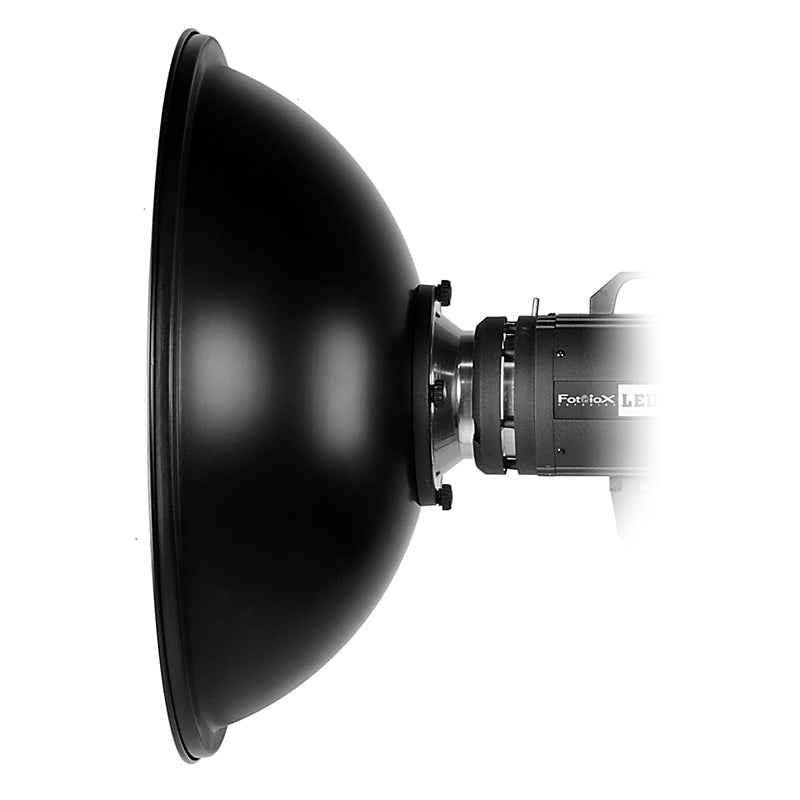 Fotodiox Pro Beauty Dish with Bowens Speedring for Bowens, Calumet, Interfit and Compatible - All Metal, Soft White Interior