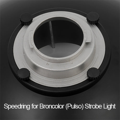 Fotodiox Pro Beauty Dish with Comet Speedring for Comet, Dynalite, and Compatible - All Metal, Soft White Interior