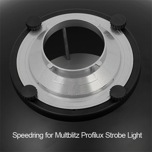 Fotodiox Pro Beauty Dish with Multiblitz P Speedring for Multiblitz P, Compact, and Compatible - All Metal, Soft White Interior