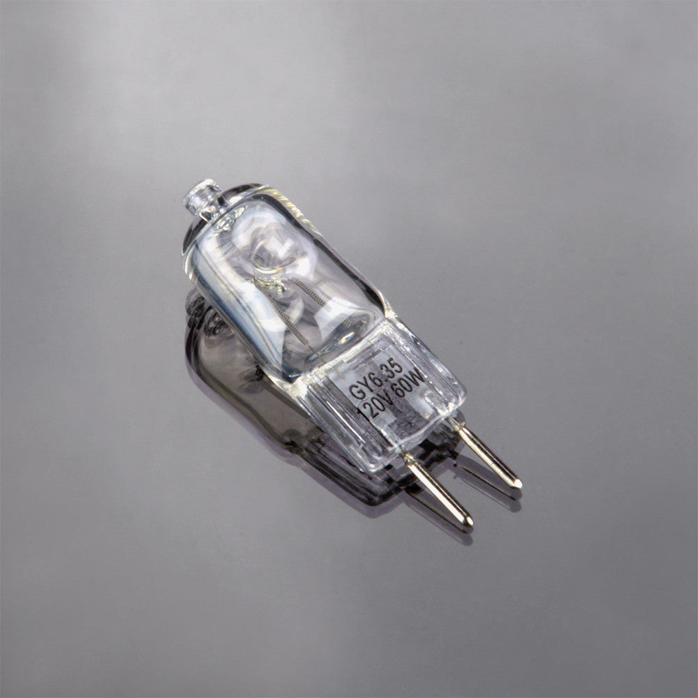 JCD Type 60w 120v GY6.35 (2-Pin Base) Clear Halogen Light Bulb – Fotodiox,  Inc. USA