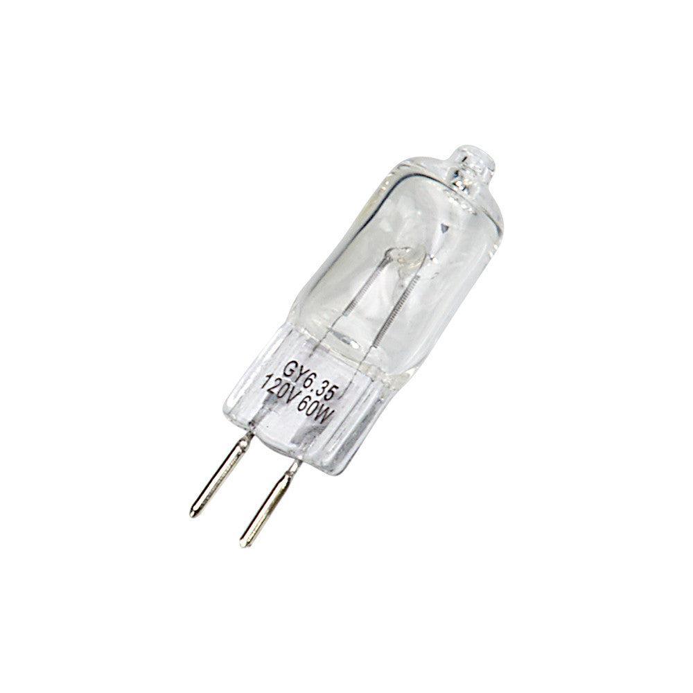 Replacement Modeling Bulb - JCD Type 60w 120v GY6.35 (2-Pin Base) Clear Halogen Light Bulb