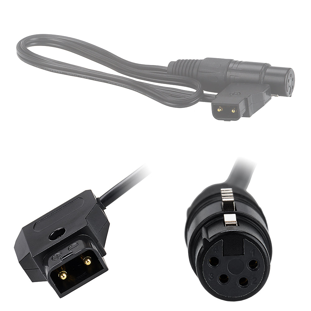 Fotodiox Power Adapter C3 Cable - 2-Pin D-Tap Male to 4-Pin XLR Female (21 inches)