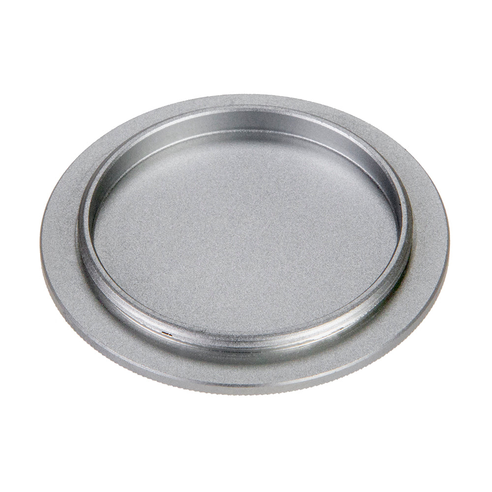 Fotodiox M39/L39 Metal Camera Body Cap - Silver Protective Body Cap for 39mm Thread Screw Mount Camera Bodies
