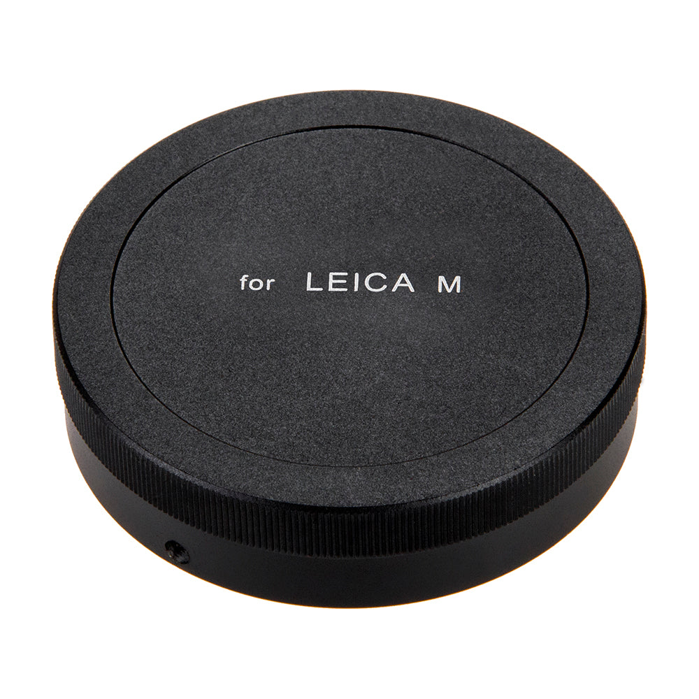Fotodiox Leica M Metal Rear Lens Cap - Black Protective Rear Cap for Leica M Mount Camera Lenses