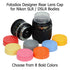 Fotodiox Designer Yellow Rear Lens Cap for All Nikon / Nikkor F Lenses(fits F, non-AI, AI, AIS, AF, AFD, AFS, G, DX, FX Lenses)