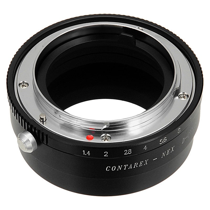Fotodiox Pro Lens Mount Adapter - Contarex (CRX-Mount) SLR Lens to Sony Alpha E-Mount Mirrorless Camera Body with Selectable Clicked Aperture Control