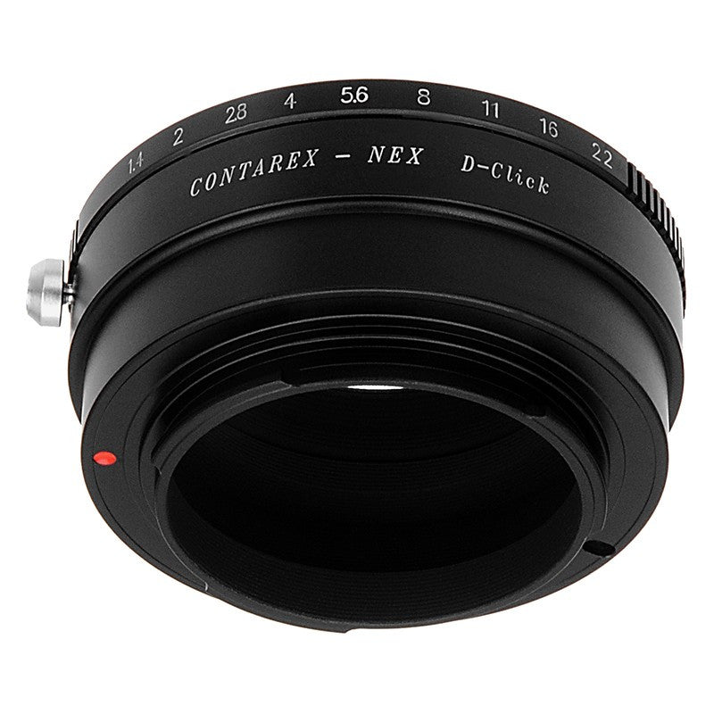 Fotodiox Pro Lens Mount Adapter - Contarex (CRX-Mount) SLR Lens to Sony Alpha E-Mount Mirrorless Camera Body with Selectable Clicked Aperture Control