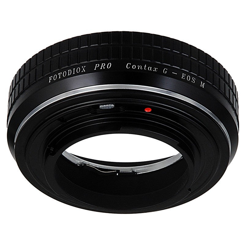 Fotodiox Pro Lens Mount Adapter - Select Contax G Lens to Canon EOS M (EF-M Mount) Mirrorless Camera Body with Built-In Focus Control Dial