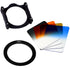 Fotodiox Pro 100mm Filter System Kit: 100mm Filter Holder, 4x 100mm Graduated Filters & Lens Adapter Ring - Compatible with Fotodiox Pro 100x135mm Filters and Cokin Z-Pro (L) Series Filters