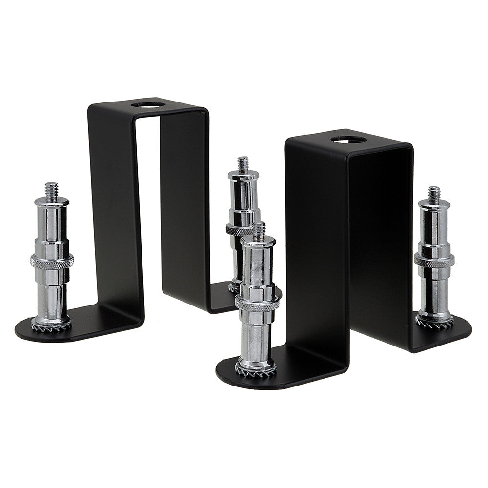 Fotodiox Triple Background Support Bar Set - Triple Bar Holder Brackets for Studio Backdrop Systems