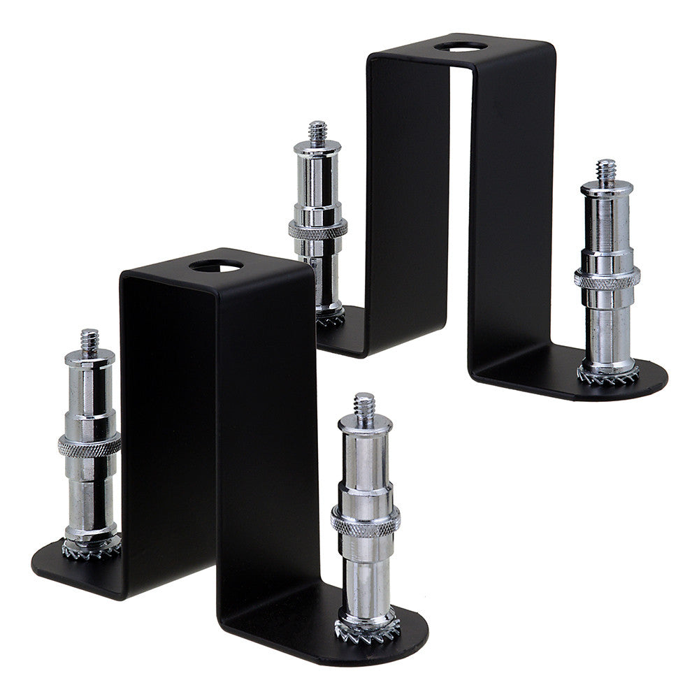 Fotodiox Triple Background Support Bar Set - Triple Bar Holder Brackets for Studio Backdrop Systems