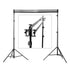 Fotodiox Triple Background Support Kit with 3x Crossbars, 2x Lightstands & Triple Bar Holder Brackets for Studio Backdrop Systems