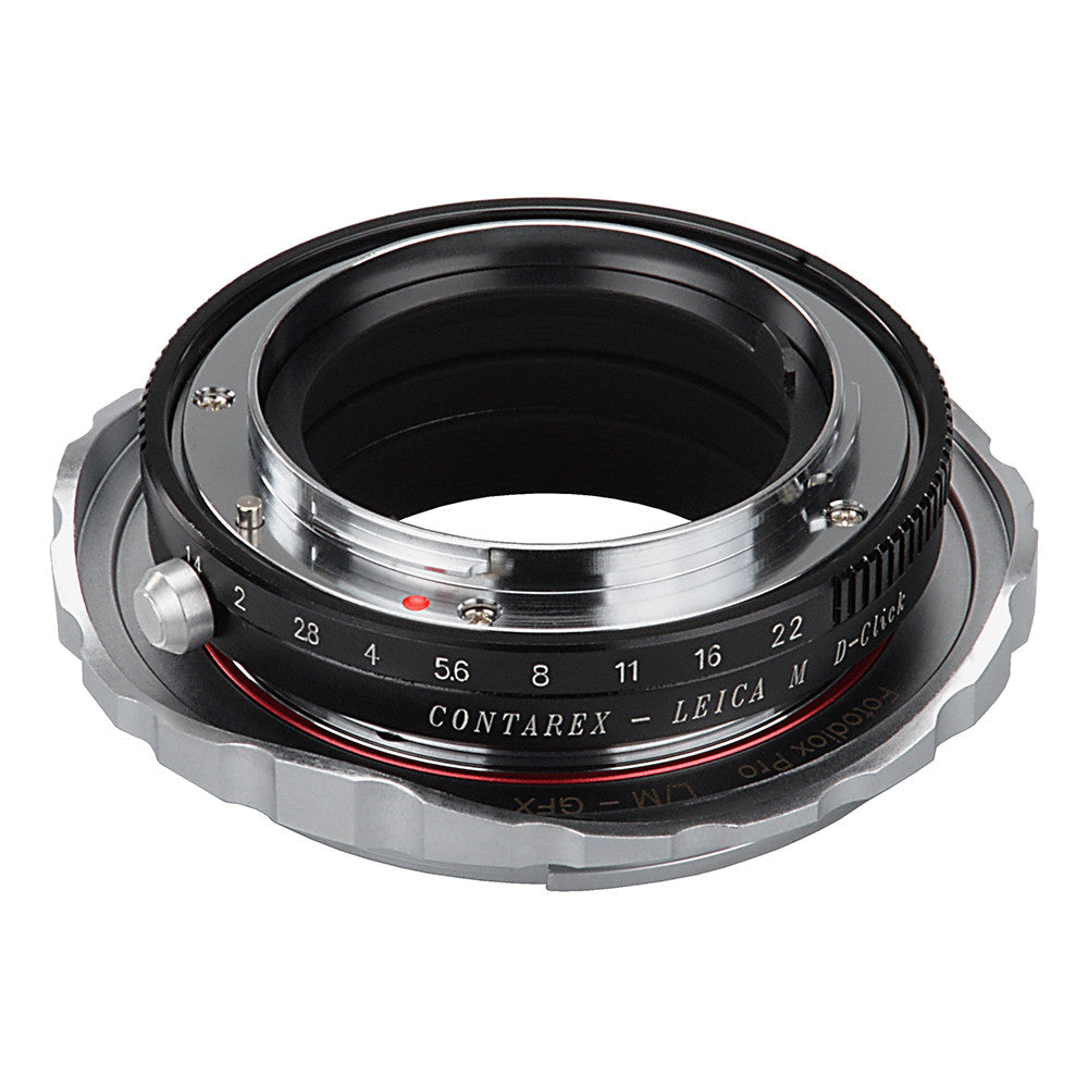 Fotodiox Pro Lens Mount Double Adapter, Contarex (CRX-Mount) SLR and Leica M Rangefinder Lenses to Fujifilm G-Mount GFX Mirrorless Digital Camera Systems (such as GFX 50S and more)