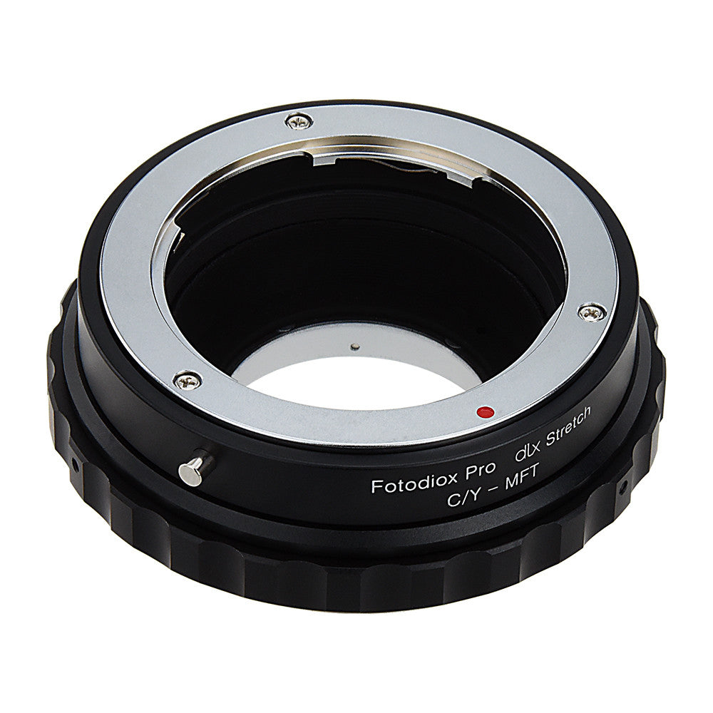 Fotodiox DLX Stretch Lens Adapter - Contax/Yashica (CY) SLR Lens to Micro Four Thirds (MFT, M4/3) Mount Mirrorless Camera Body with Macro Focusing Helicoid and Magnetic Drop-In Filters