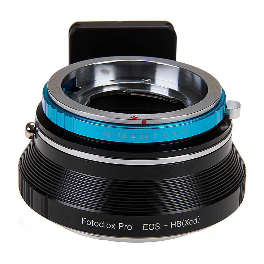 Fotodiox Pro Lens Mount Double Adapter, Deckel-Bayonett (Deckel Bayonet, DKL) Mount SLR and Canon EOS (EF / EF-S) D/SLR Lenses to Hasselblad XCD Mount Mirrorless Digital Camera Systems with Aperture Control Ring