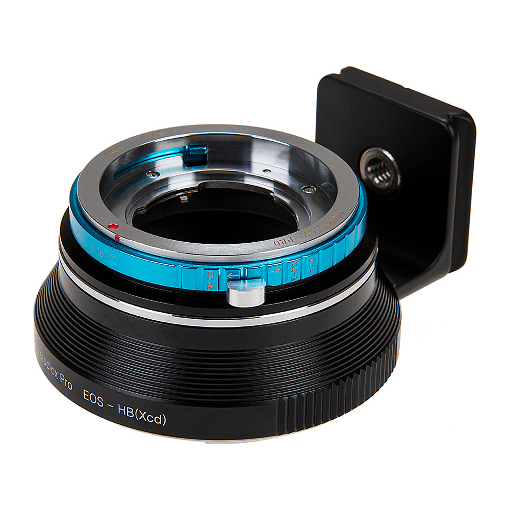 Fotodiox Pro Lens Mount Double Adapter, Deckel-Bayonett (Deckel Bayonet, DKL) Mount SLR and Canon EOS (EF / EF-S) D/SLR Lenses to Hasselblad XCD Mount Mirrorless Digital Camera Systems with Aperture Control Ring