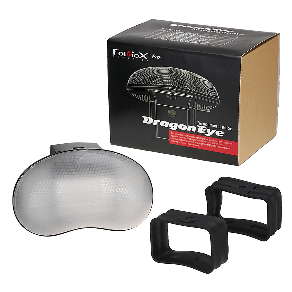 DragonEye Speedlight Diffuser with LED light for Video from Fotodiox Pro