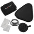 Fotodiox Pro Foldable Softbox PLUS Grid (Eggcrate) with Silver Reflective Interior with Double Diffusion Panels