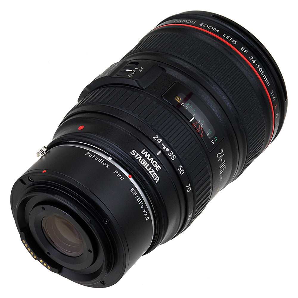 Fotodiox Pro Autofocus 2x Teleconverter - AF Doubler x2.0 for Canon EOS EF Lenses and EF / EFs Cameras (Fits Full Frame)