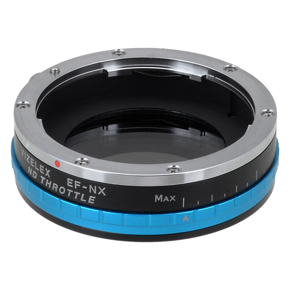 Vizelex ND Throttle Lens Adapter - Compatible with Canon EOS (EF / EF-S) D/SLR Lenses to Samsung NX Mount Mirrorless Cameras with Built-In Variable ND Filter (2 to 8 Stops)