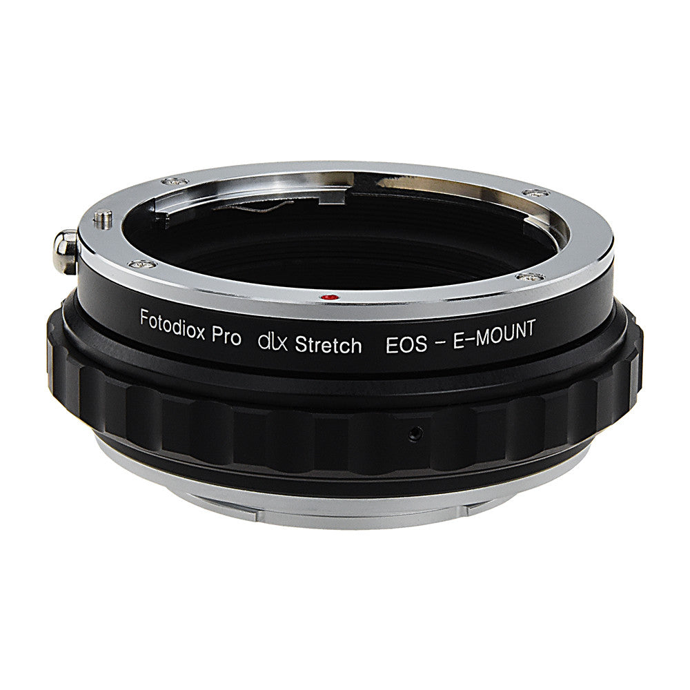 Fotodiox DLX Stretch Lens Mount Adapter - Canon EOS (EF / EF-S) D/SLR Lens  to Sony Alpha E-Mount Mirrorless Camera Body with Macro Focusing Helicoid  