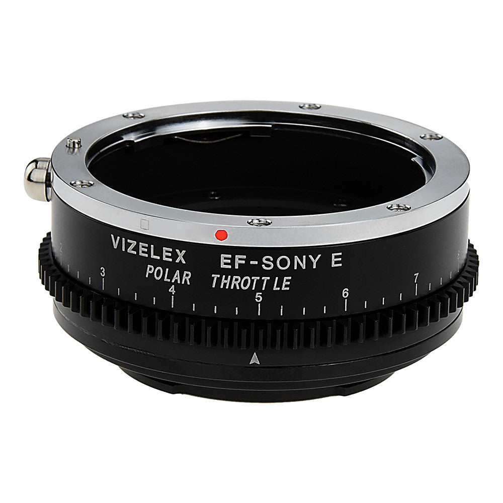 Vizelex Polar Throttle Lens Mount Adapter - Canon EOS (EF / EF-S) D/SLR Lens to Sony Alpha E-Mount Mirrorless Camera Body with Built-In Circular Polarizing Filter