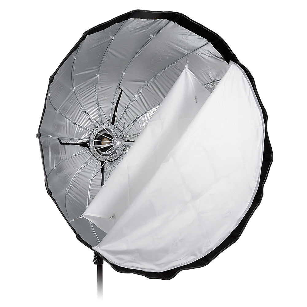 Fotodiox Deep EZ-Pro Parabolic Softbox with Balcar Speedring for Balcar and Flashpoint I Stobes - Quick Collapsible Softbox with Silver Reflective Interior with Double Diffusion Panels