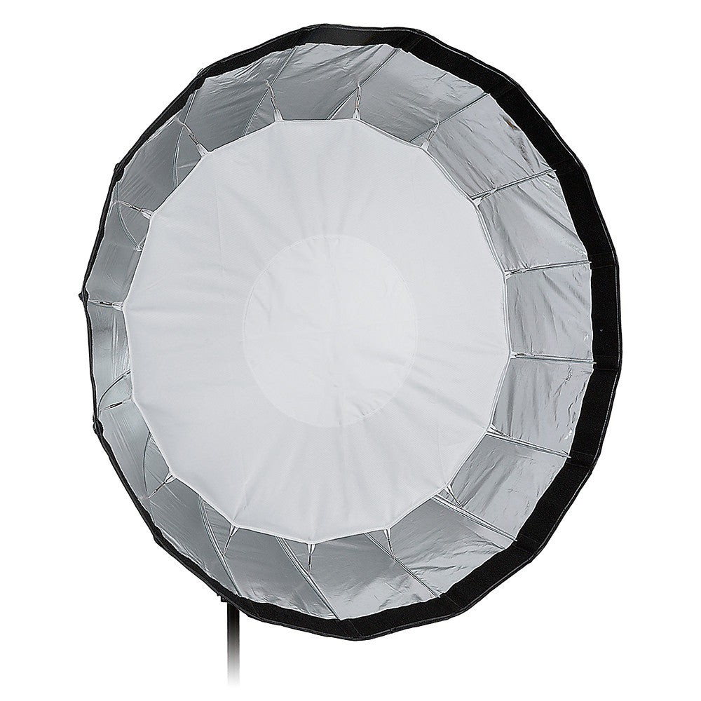 Fotodiox Deep EZ-Pro Parabolic Softbox with Novatron Speedring for Novatron FC-Series, M-Series, and Compatible - Quick Collapsible Softbox with Silver Reflective Interior with Double Diffusion Panels