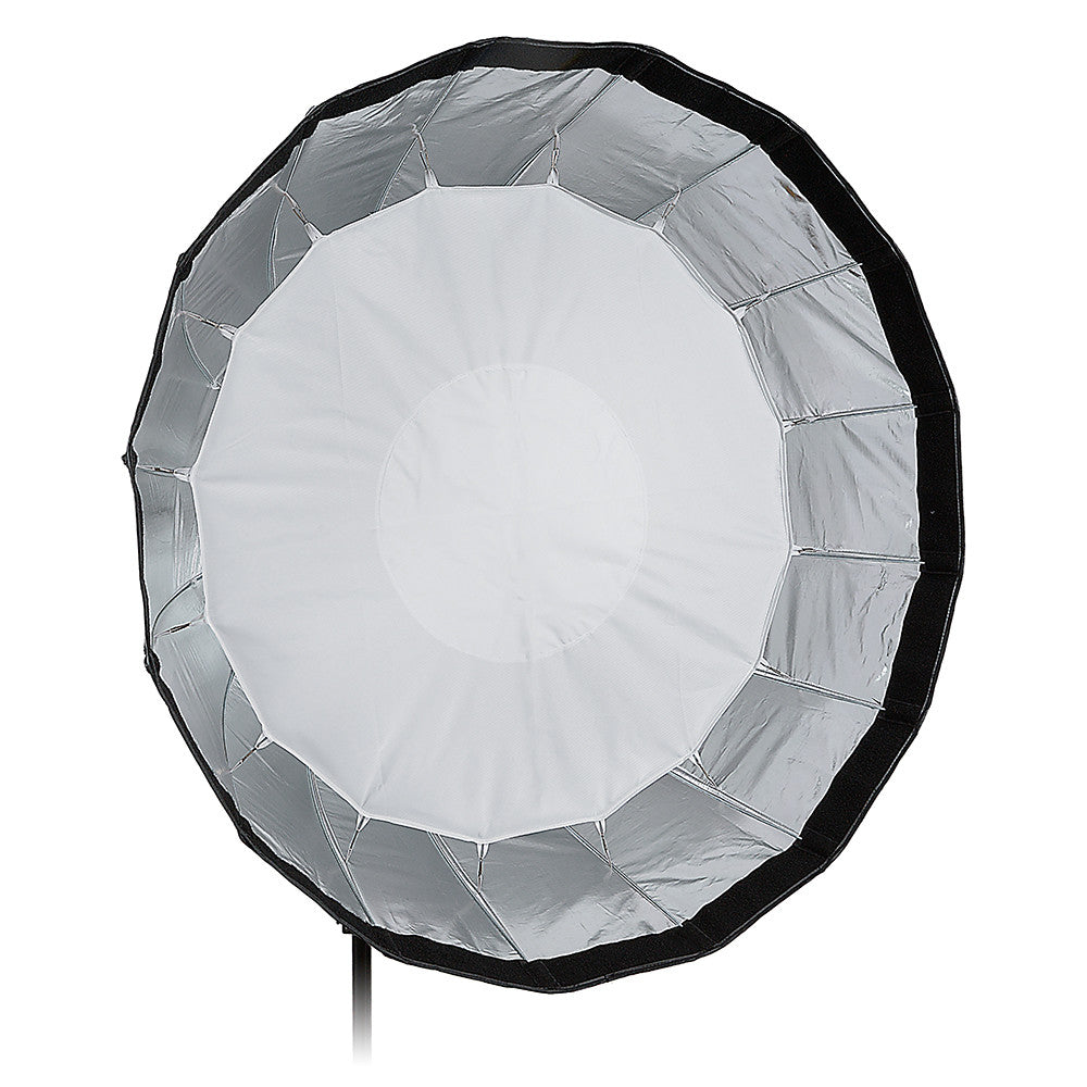 Fotodiox Deep EZ-Pro Parabolic Softbox with Bowens Speedring for Bowens, Interfit and Compatible Lights - Quick Collapsible Softbox with Silver Reflective Interior with Double Diffusion Panels
