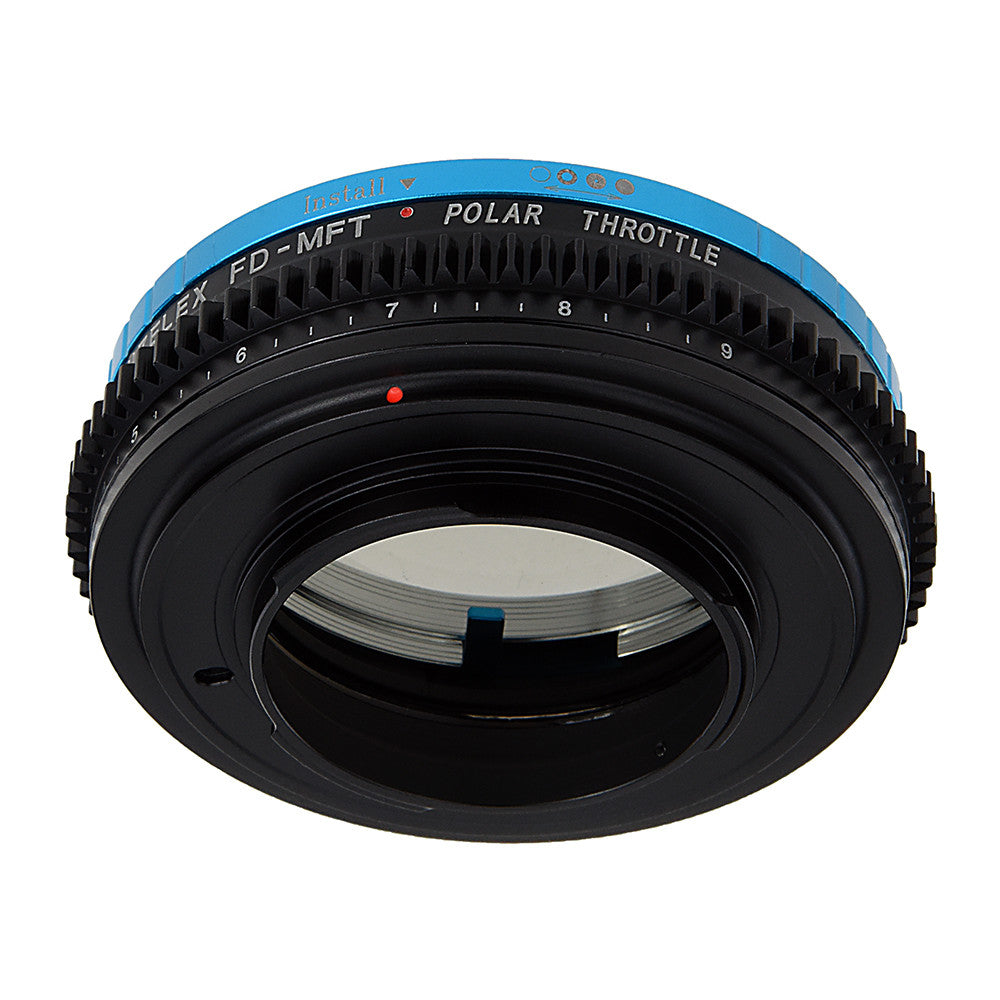 Vizelex Polar Throttle Lens Adapter Compatible with Canon FD and FL Lenses to Micro Four Thirds (MFT, M4/3) Mount Mirrorless Camera Body - By Fotodiox Pro