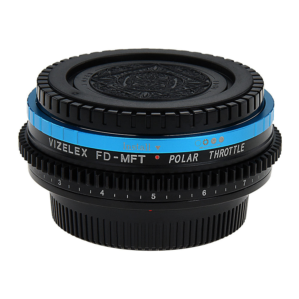 Vizelex Polar Throttle Lens Adapter Compatible with Canon FD and FL Lenses to Micro Four Thirds (MFT, M4/3) Mount Mirrorless Camera Body - By Fotodiox Pro