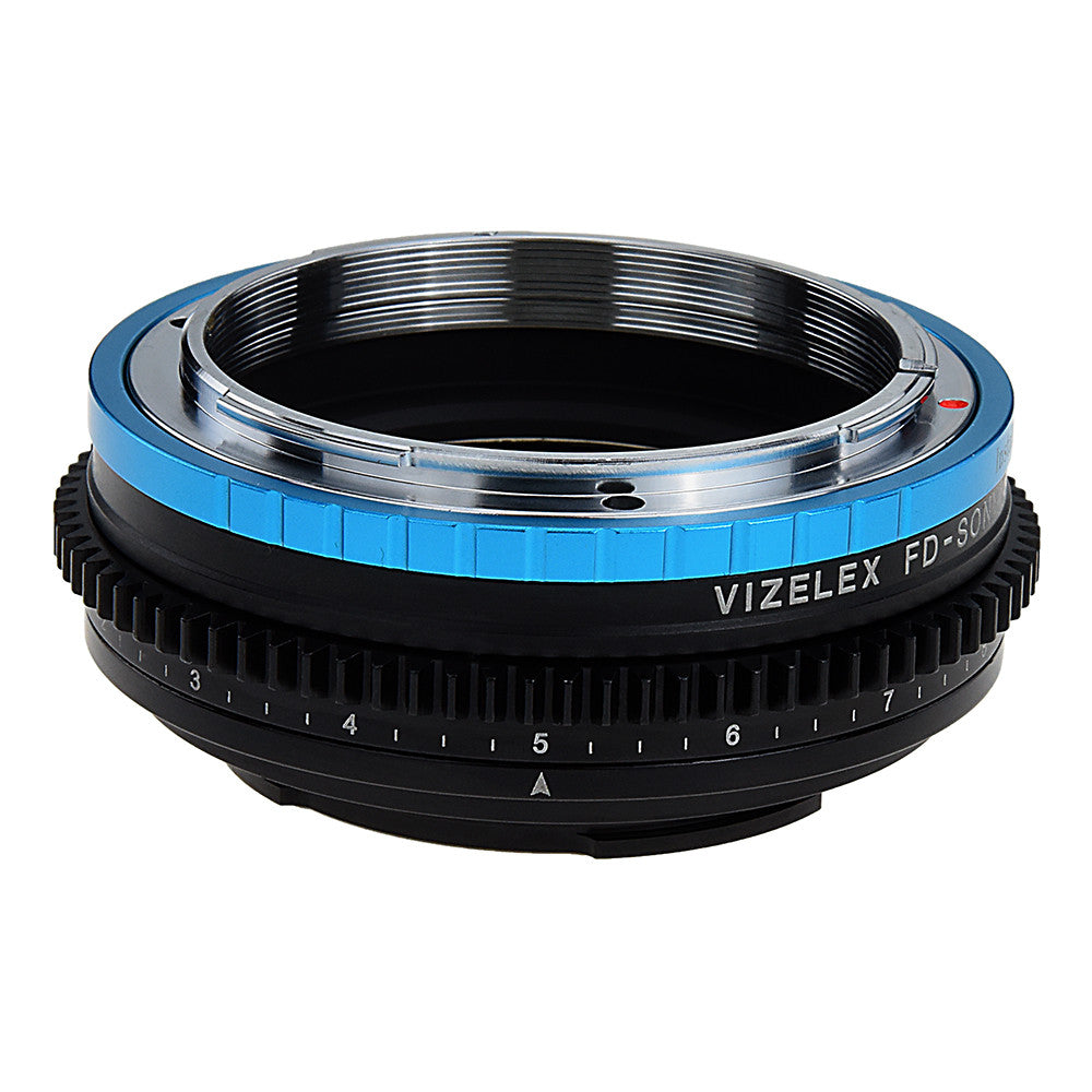 Vizelex Polar Throttle Lens Mount Adapter - Canon FD & FL 35mm SLR lens to Sony Alpha E-Mount Mirrorless Camera Body with Built-In Circular Polarizing Filter