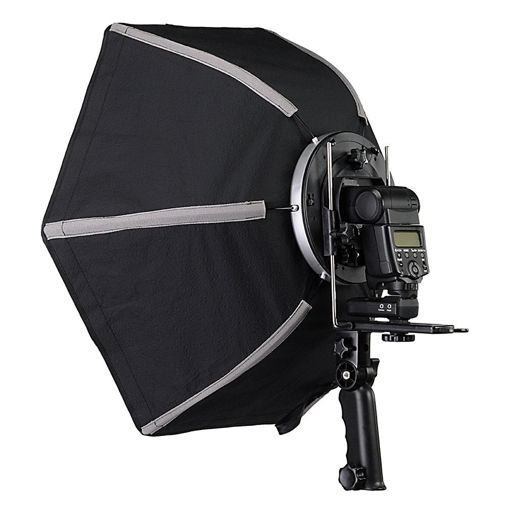 Fotodiox Quick-Collapse Flash Softbox - 50cm (20in) Hexagon for Canon Speedlight and Nikon, Vivitar, Sunpack, Nissin, Sigma, Sony, Pentax, Olympus, Panasonic Lumix Flash