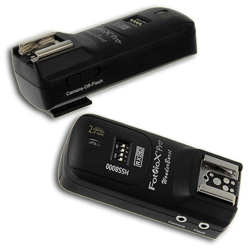 Fotodiox Pro WonderBurst High Speed Sync 1/8000 - 4-in-1 Radio Slave Trigger / Shutter Release Kit for Canon & Nikon Cameras