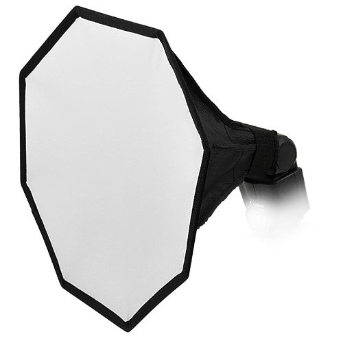 Fotodiox 12" Octagon Foldable Flash Softbox for Speedlights; Nikon, Canon, Vivita, Sunpack, Nissin, Sigma, Sony, Pentax, Olympus, Panasonic