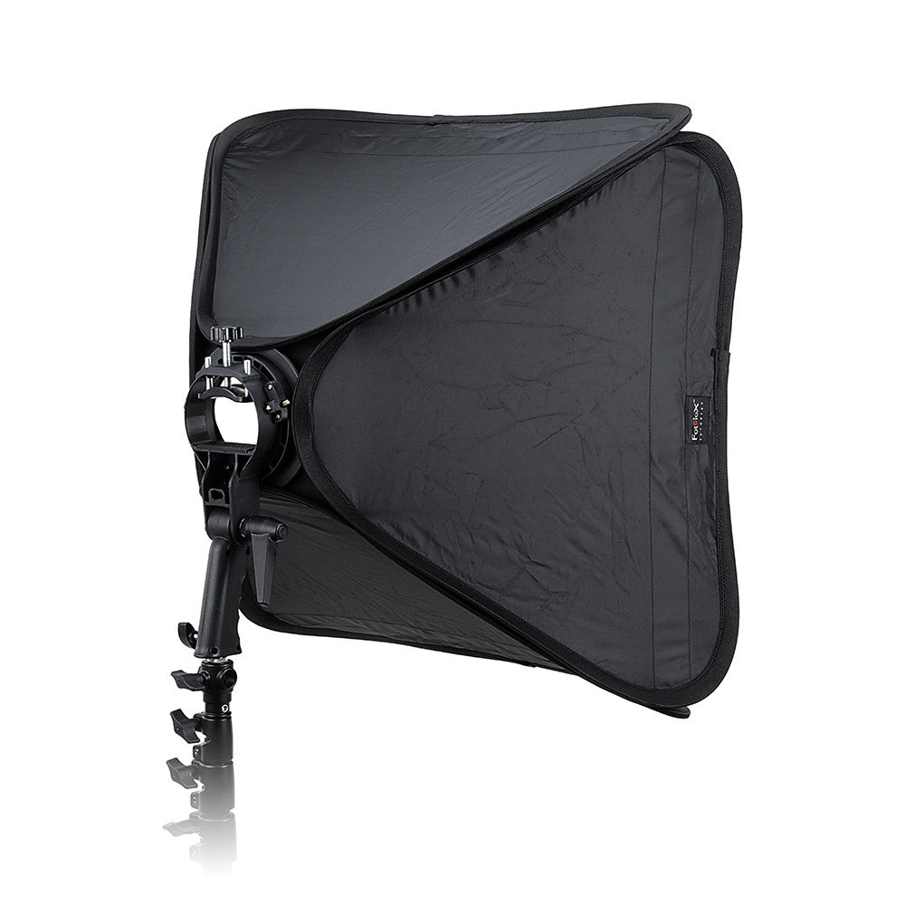 Fotodiox Pro Foldable Softbox Kit with Handled Flash / Speedlight Bracket, Remote Radio Trigger for both Speedlights and Bowens Mount Light Modifiers