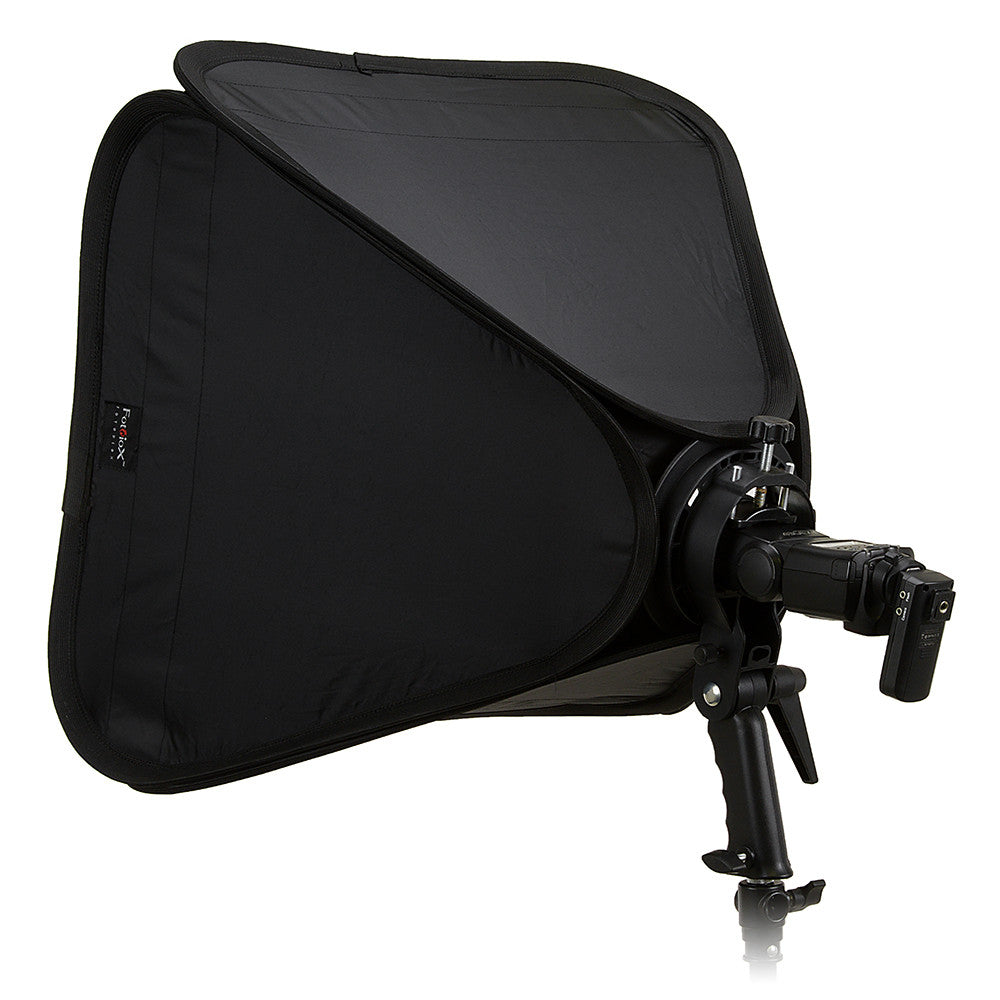 Fotodiox Pro Foldable Softbox Kit with Handled Flash / Speedlight Bracket, Remote Radio Trigger for both Speedlights and Bowens Mount Light Modifiers