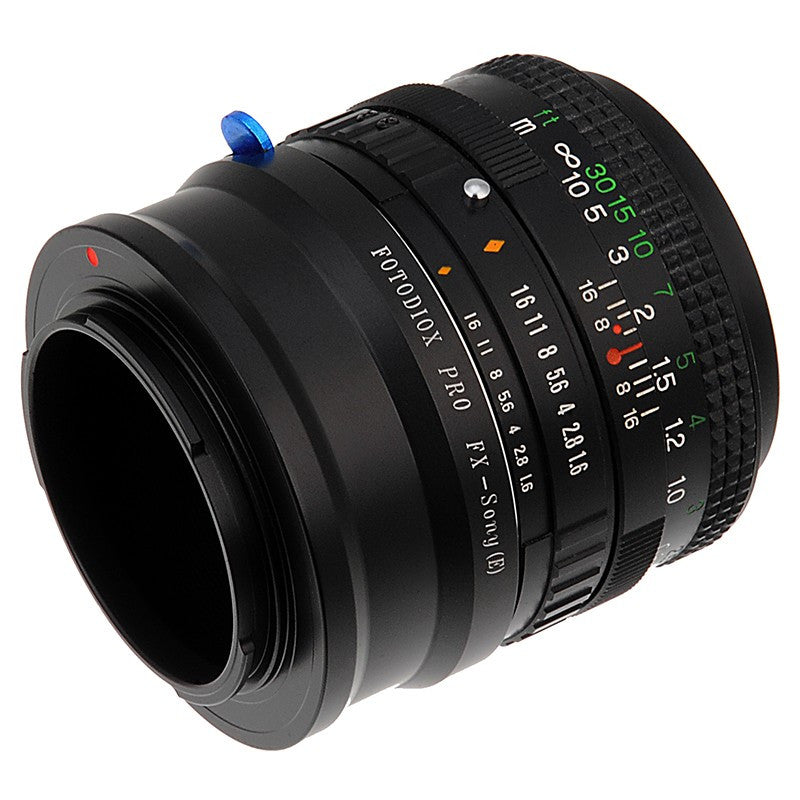 Fotodiox Pro Lens Mount Adapter - Compatible with Fuji Fujica X (1970-80s 35mm Film Era SLR Lenses) to fit Sony E-Mount Mirrorless Cameras
