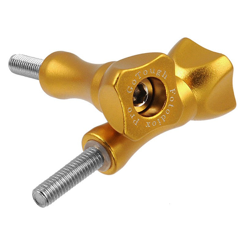 GoTough Medium 35mm Gold Metal Thumbscrew for GoPro Cameras