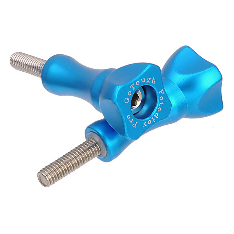 GoTough Medium 35mm Blue Metal Thumbscrew for GoPro Cameras