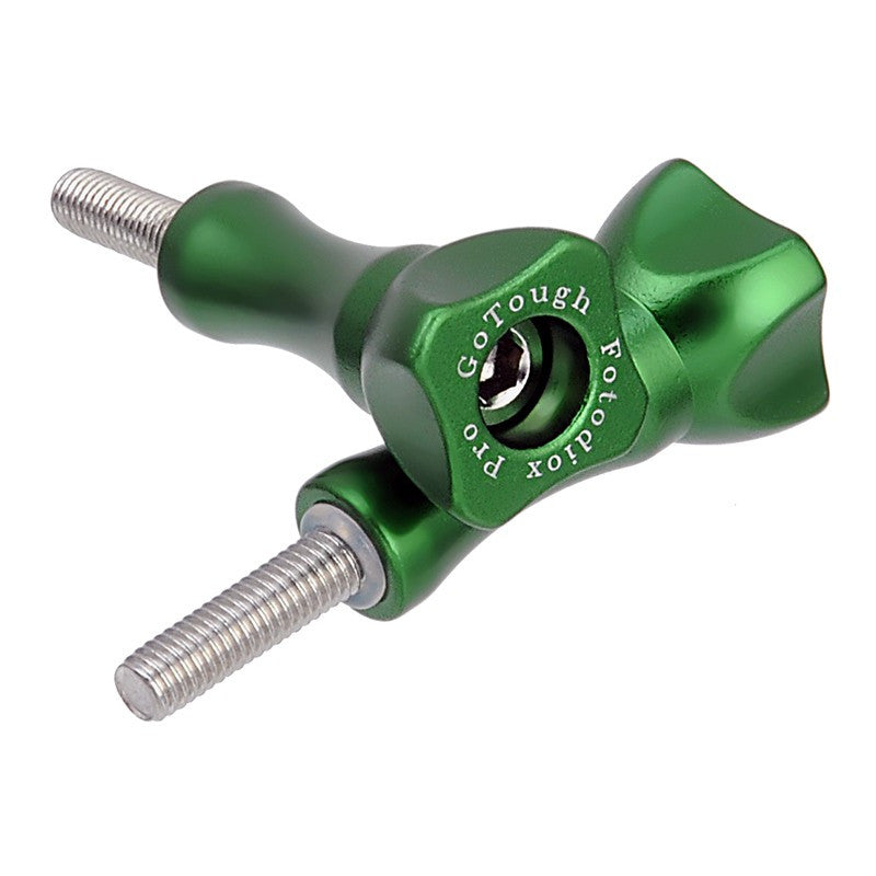 GoTough Medium 35mm Green Metal Thumbscrew for GoPro Cameras