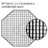 Fotodiox Pro Eggcrate Grid for Softbox - Fits Pro Studio Solutions EZ-Pro and Fotodiox Pro Standard Softboxes - 50 Degree Grid (2x2x1.5" Openings)