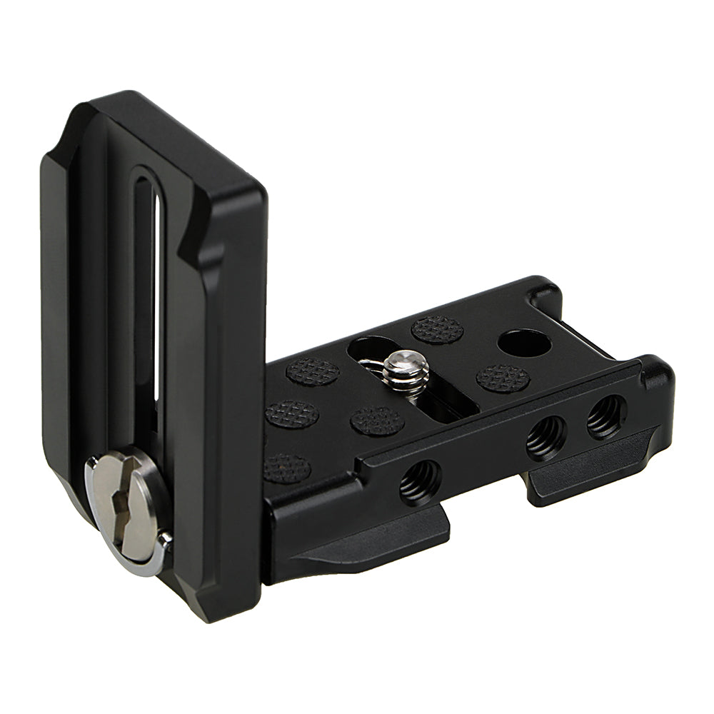 Exxy Omni Jr. Universal L-Bracket for Most Smaller MILCs from Fotodiox Pro - All Metal Camera Grip for Arca Swiss-Type Quick Releases