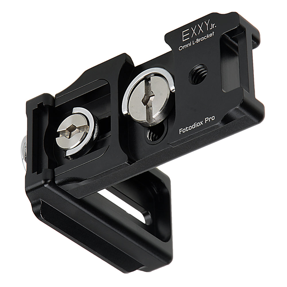 Exxy Omni Jr. Universal L-Bracket for Most Smaller MILCs from Fotodiox Pro - All Metal Camera Grip for Arca Swiss-Type Quick Releases
