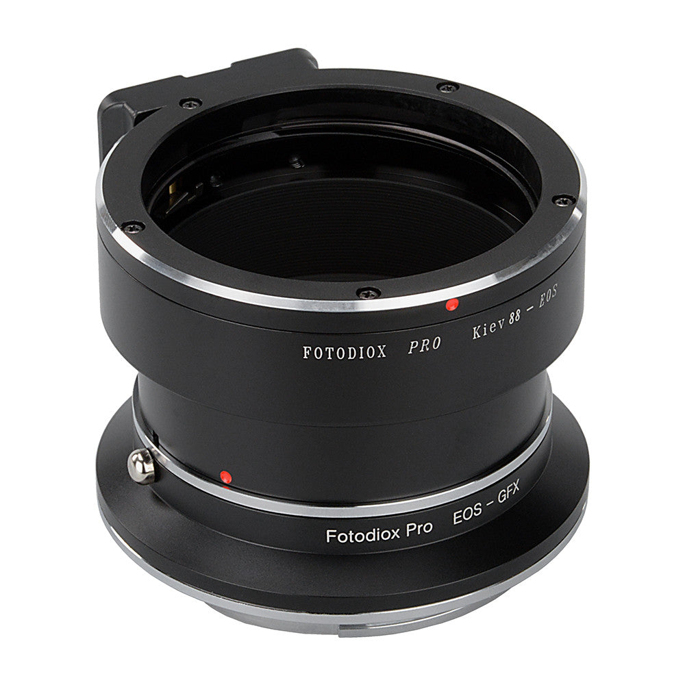 Fotodiox Pro Lens Mount Double Adapter, Kiev 88 SLR and Canon EOS (EF / EF-S) D/SLR Lenses to Fujifilm G-Mount GFX Mirrorless Digital Camera Systems (such as GFX 50S and more)