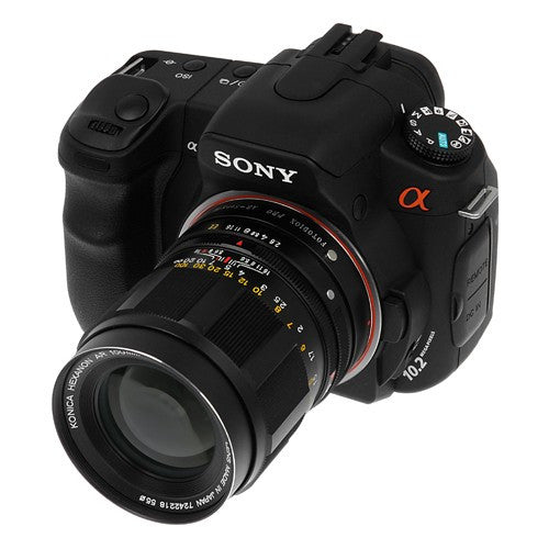 Fotodiox Pro Lens Mount Adapter - Konica Auto-Reflex (AR) Lens to Sony A-Mount (Minolta AF) Mount Cameras
