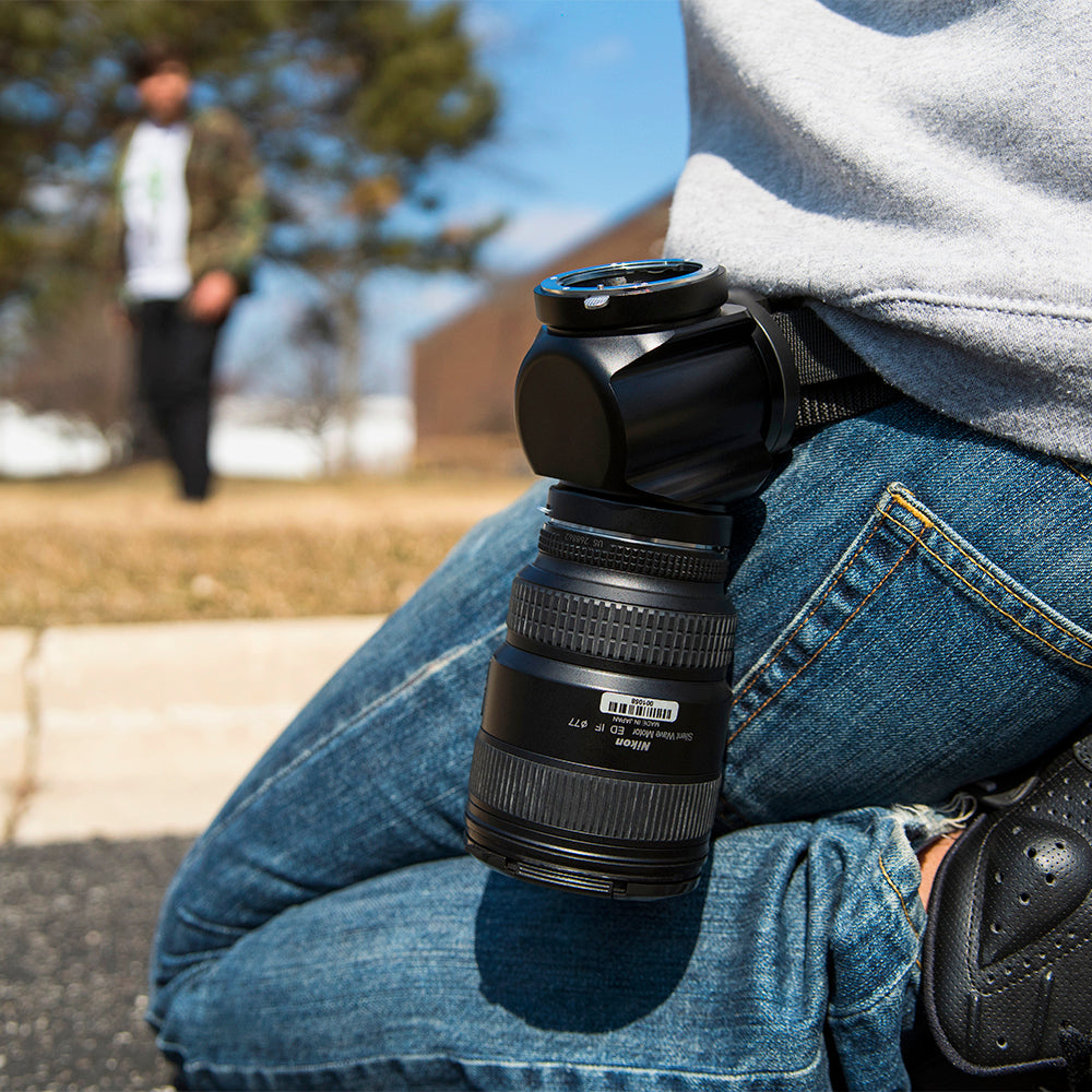 Lens Cycler from Fotodiox Pro - Quick Access Multi Lens Holder for Belt or Camera Strap