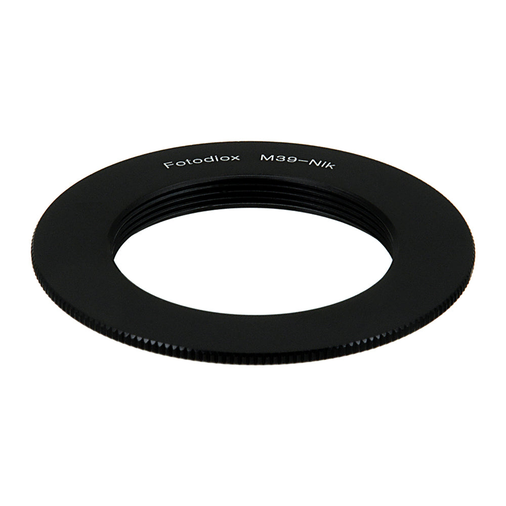 Fotodiox Lens Mount Adapter - M39 (x1mm Pitch TPI is 25.4) Screw Mount Russian M39 Thread Mount Lens to Nikon F Mount SLR Camera Body